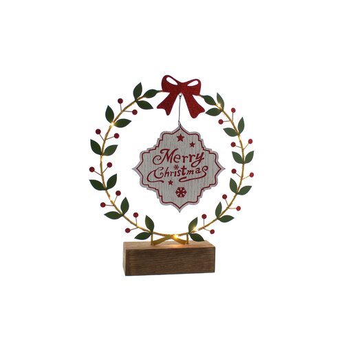 The Seasonal Aisle Battery Operated "Merry Christmas" Wreath | Wayfair